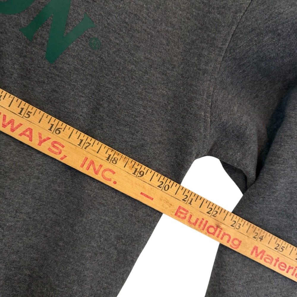 Jameson Irish Whiskey Hoodie Mens Medium Charcoal Gray Green Logo Pullover - Picture 12 of 14
